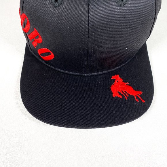 Vintage 90's Marlboro Man Spellout Country Store Cigarette Hat - Picture 2 of 4